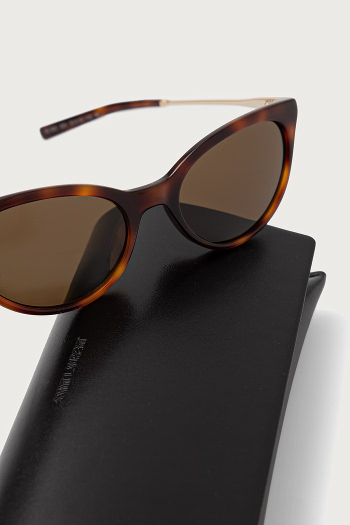 Okulary przeciwsłoneczne kocie oczy damskie Saint Laurent SL.932 brązowy