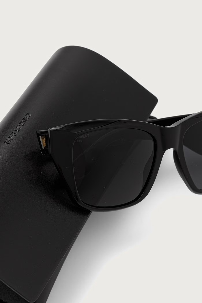 Okulary przeciwsłoneczne kocie oczy damskie Saint Laurent SL.923 czarny