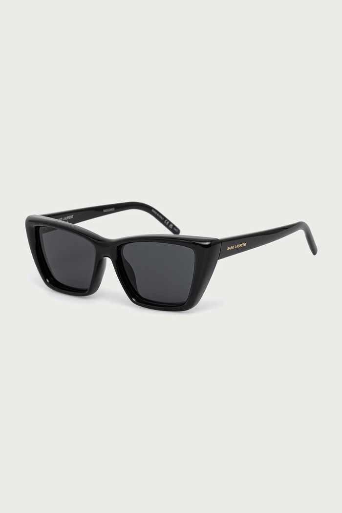 Saint Laurent Okulary przeciwsłoneczne kocie oczy damskie MICA czarny SL.276.MICA.PLUMP