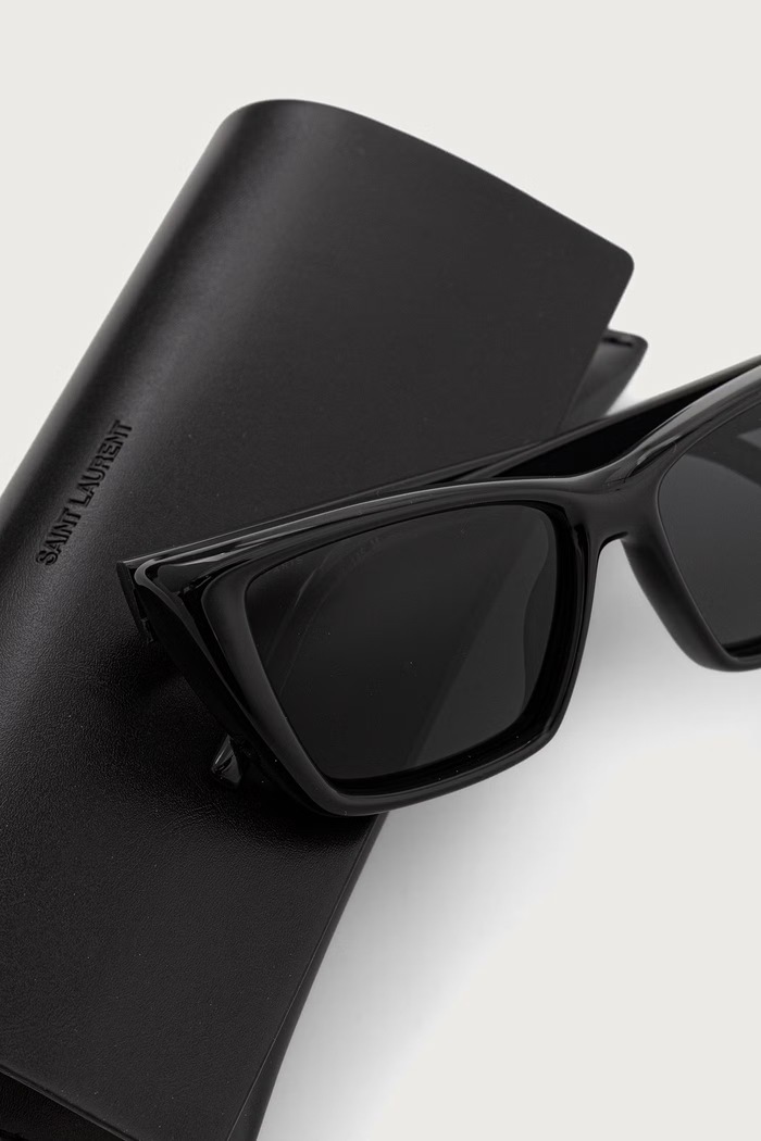 Okulary przeciwsłoneczne kocie oczy damskie MICA Saint Laurent SL.276.MICA.PLUMP czarny
