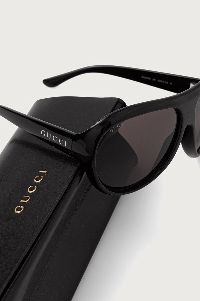 Akcesoria Gucci Okulary przeciwsłoneczne pilotki damskie GG2270S czarny