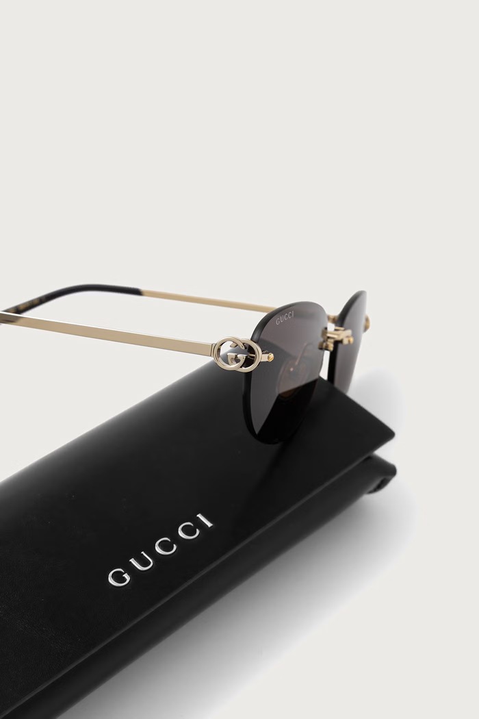 Okulary przeciwsłoneczne damskie Gucci GG2230SA złoty