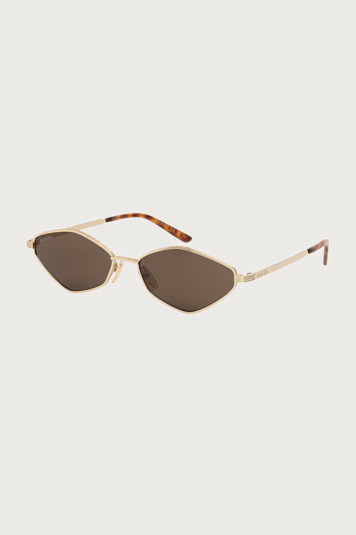 Gucci Okulary przeciwsłoneczne damskie złoty GG2222S