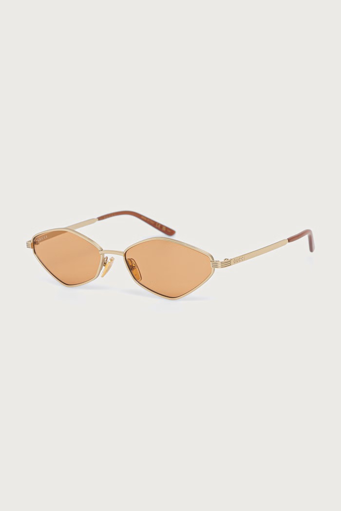 Gucci Okulary przeciwsłoneczne damskie złoty GG2222S