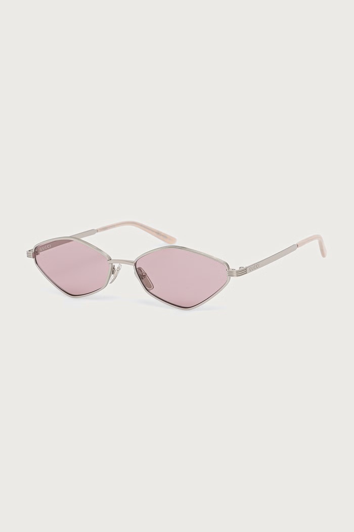 Gucci Okulary przeciwsłoneczne damskie srebrny GG2222S