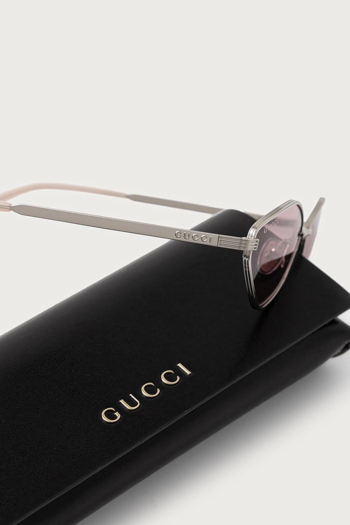 Okulary przeciwsłoneczne damskie Gucci GG2222S srebrny