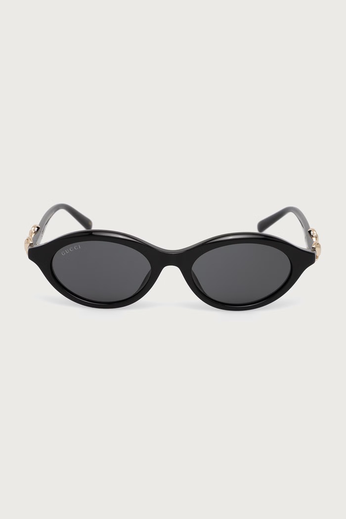 Gucci Okulary przeciwsłoneczne kocie oczy damskie GG2215S czarny AW26