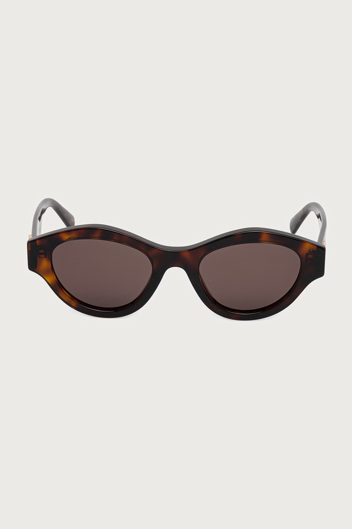 Gucci Okulary przeciwsłoneczne okrągłe damskie GG2207S brązowy AW26