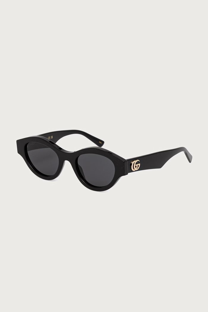 Gucci Okulary przeciwsłoneczne okrągłe damskie czarny GG2207S
