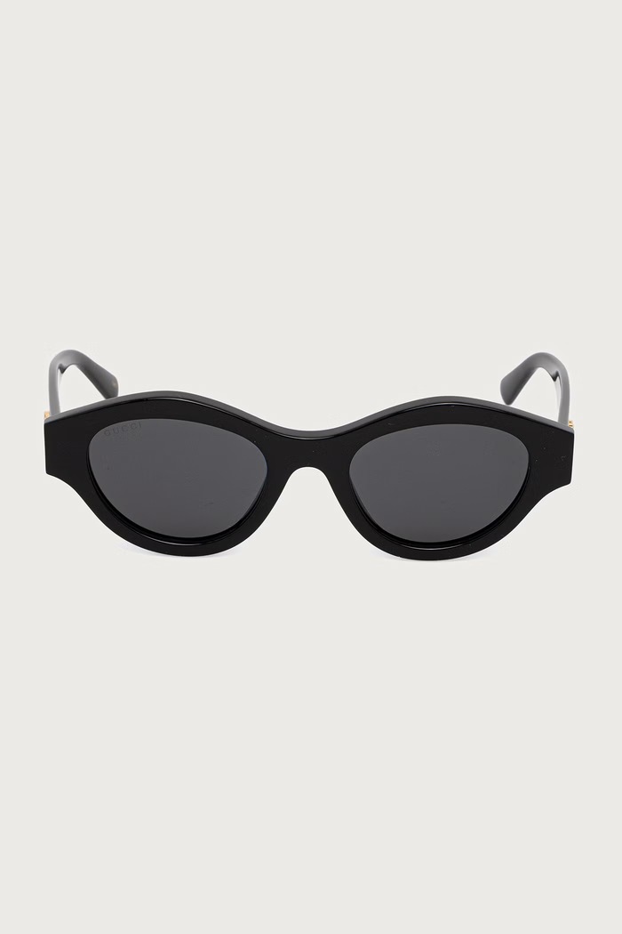 Gucci Okulary przeciwsłoneczne okrągłe damskie GG2207S czarny AW26