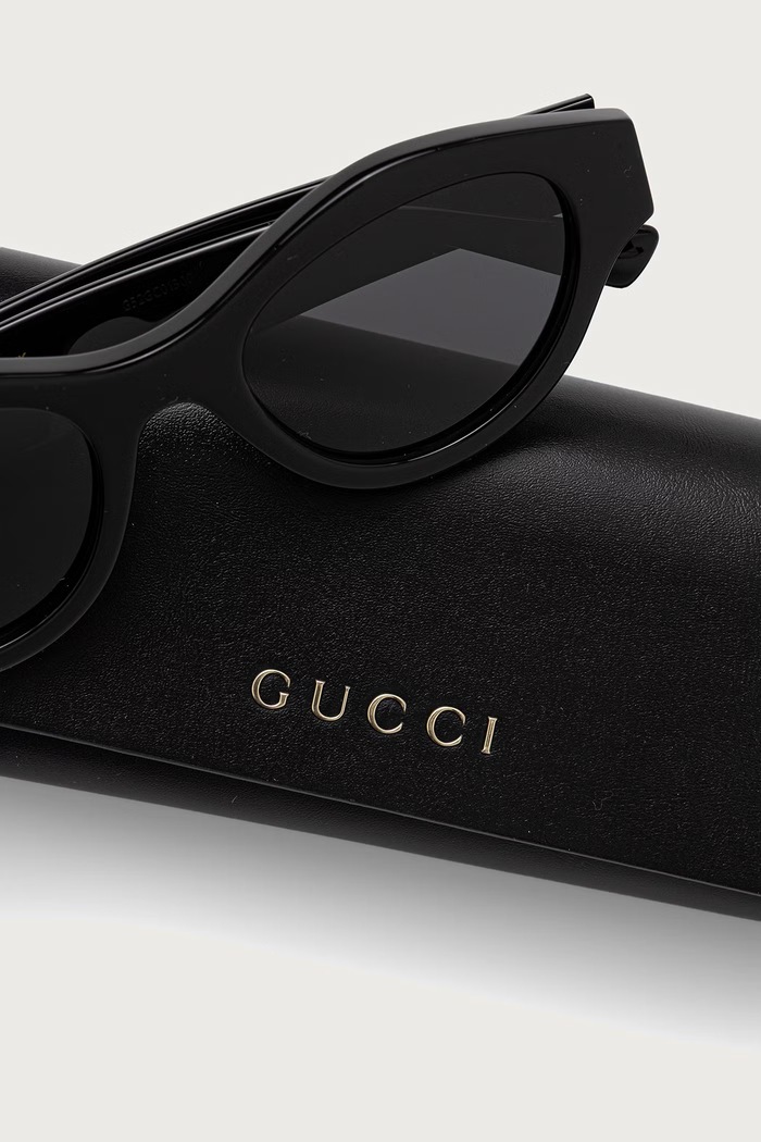Akcesoria Gucci Okulary przeciwsłoneczne okrągłe damskie GG2207S czarny