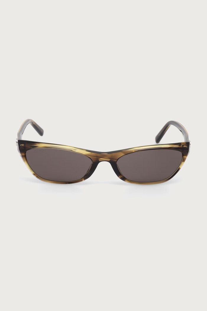 Gucci Okulary przeciwsłoneczne kocie oczy damskie GG2203S brązowy AW26
