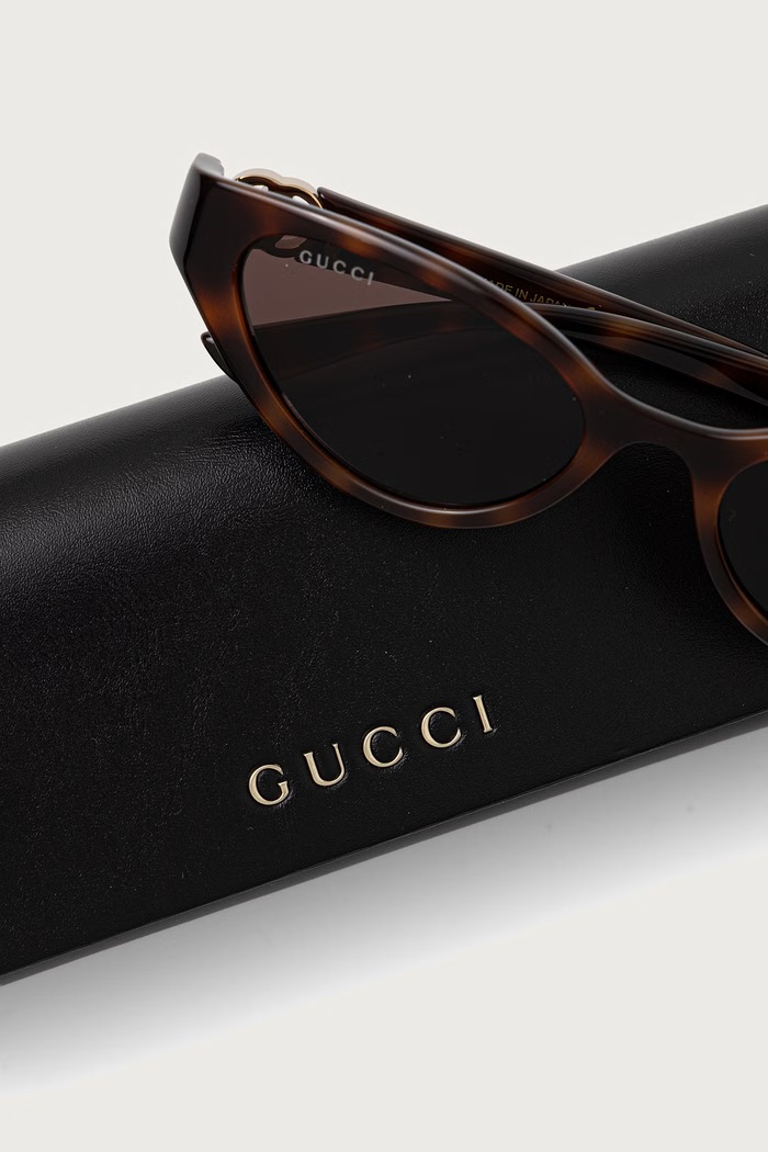 Akcesoria Gucci Okulary przeciwsłoneczne kocie oczy damskie GG2194S brązowy