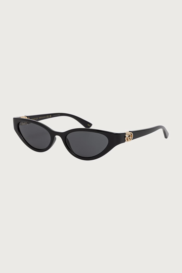 Gucci Okulary przeciwsłoneczne kocie oczy damskie czarny GG2194S
