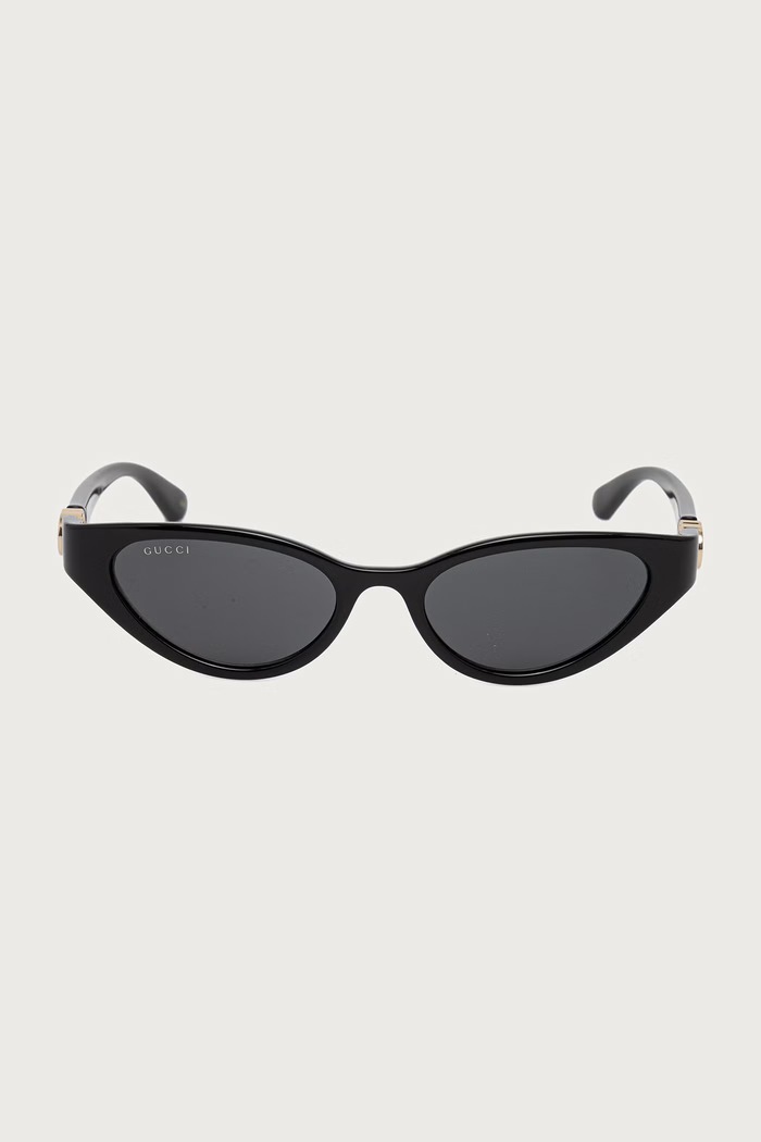 Gucci Okulary przeciwsłoneczne kocie oczy damskie GG2194S czarny AW26