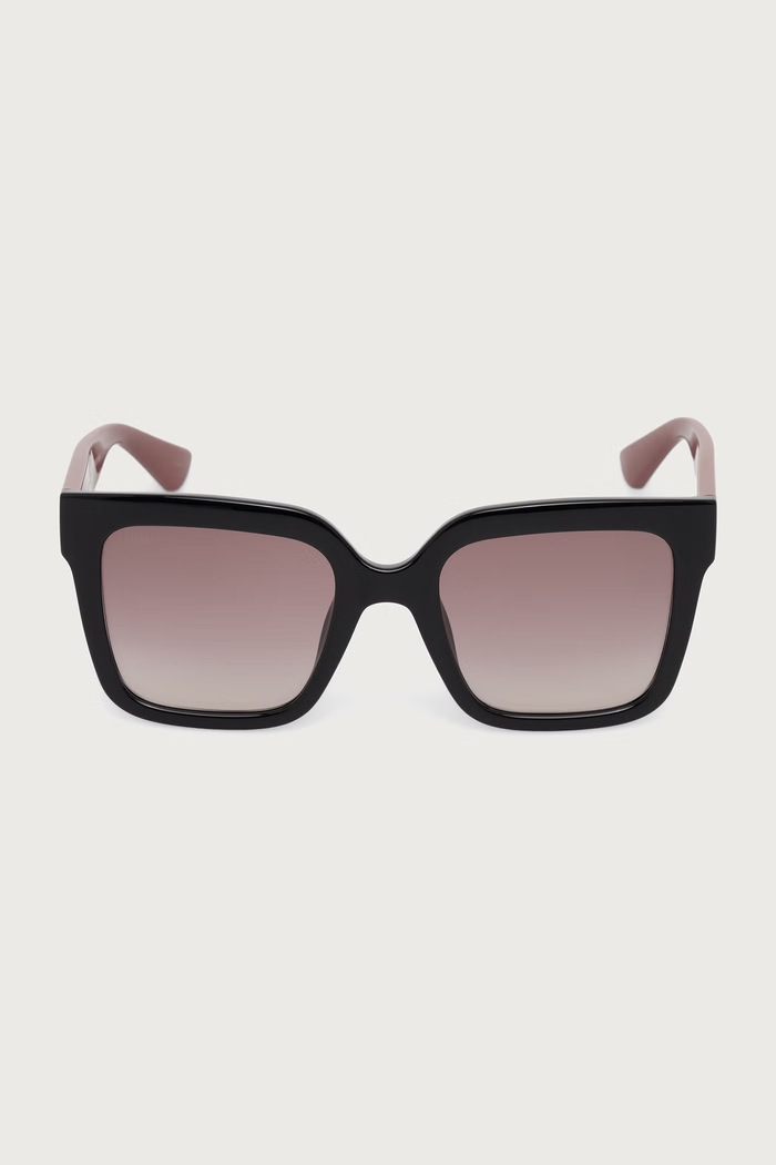 Gucci Okulary przeciwsłoneczne kwadratowe damskie GG2190S czarny AW26