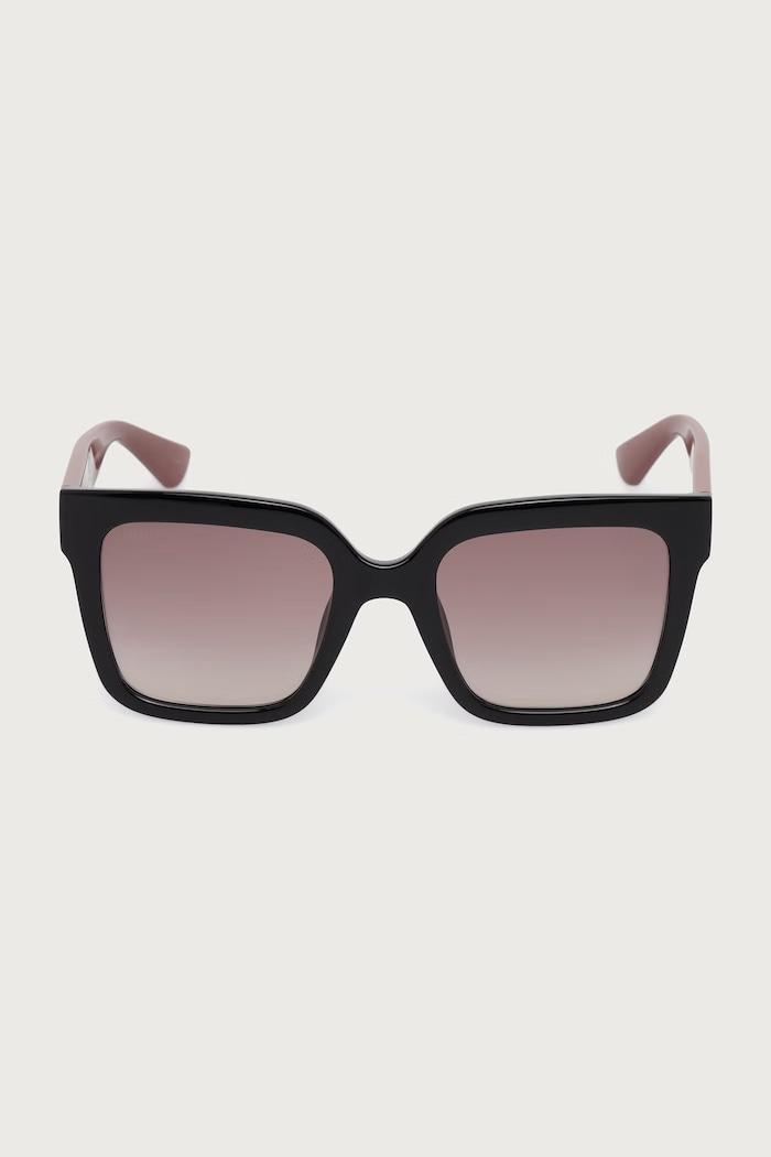 Gucci Okulary przeciwsłoneczne kwadratowe damskie GG2190S czarny AW26