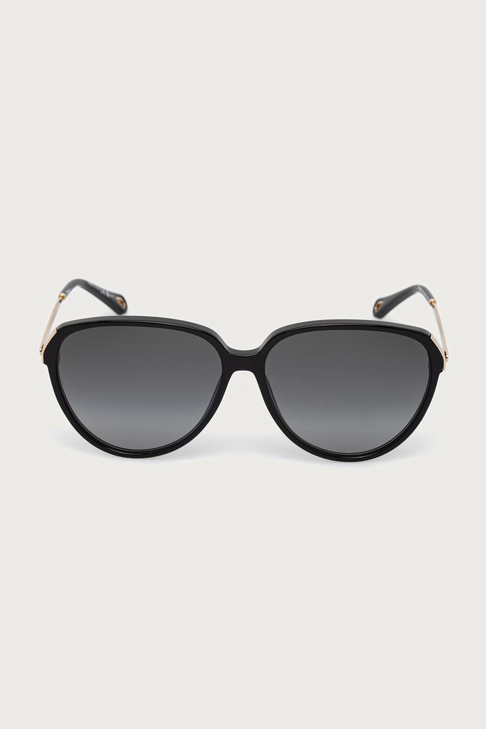 Chloe Okulary przeciwsłoneczne okrągłe damskie CH0406S czarny AW26