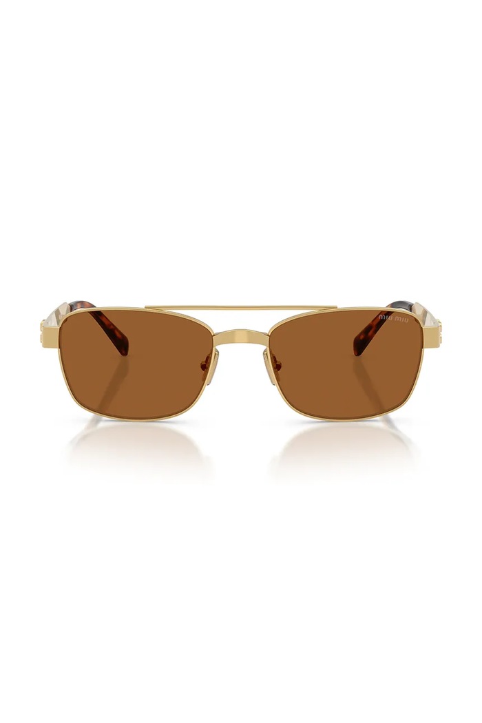 Miu Miu Okulary przeciwsłoneczne damskie 0MU.C52S złoty AW26