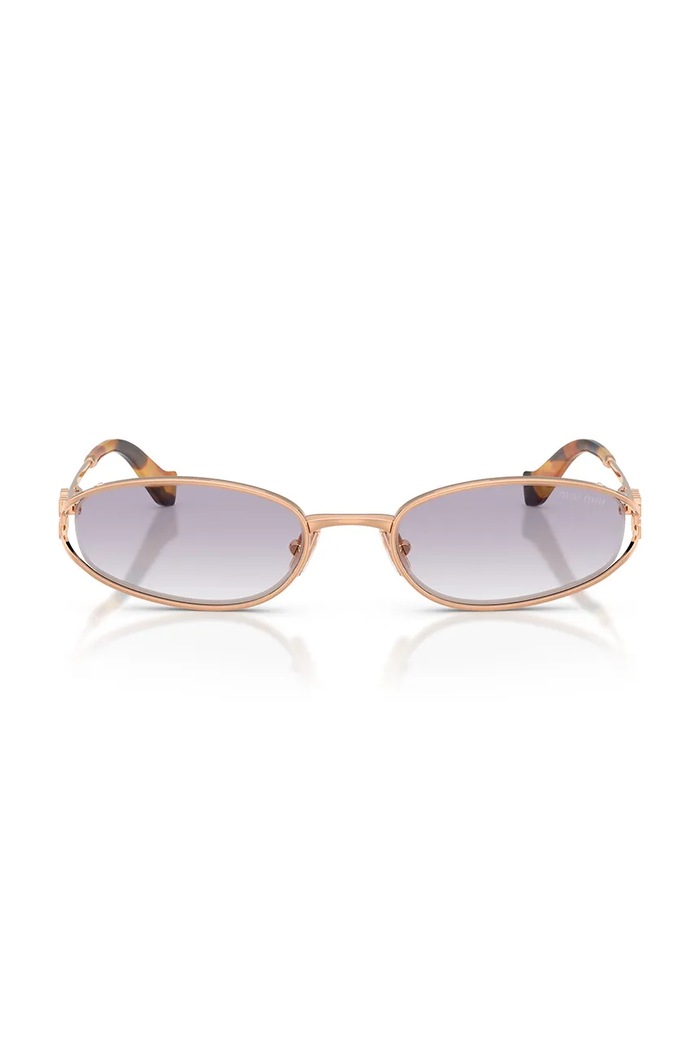 Miu Miu Okulary przeciwsłoneczne damskie 0MU.C51S złoty AW26