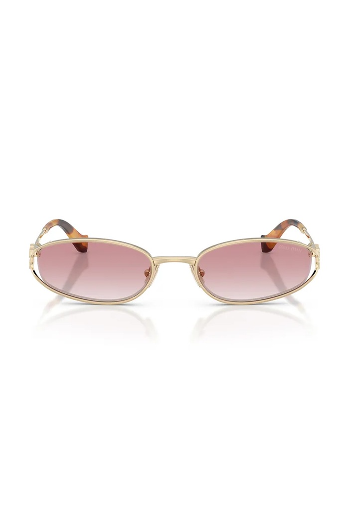 Miu Miu Okulary przeciwsłoneczne damskie 0MU.C51S złoty AW26
