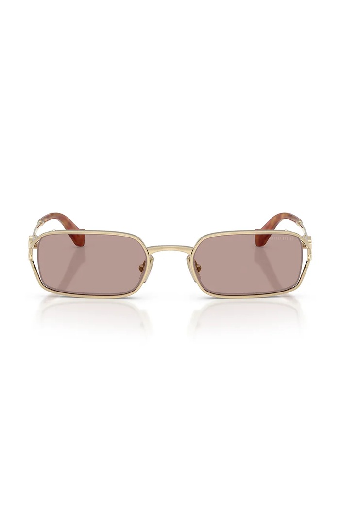 Miu Miu Okulary przeciwsłoneczne damskie 0MU.C50S złoty AW26