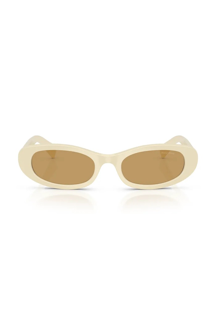 Miu Miu Okulary przeciwsłoneczne damskie 0MU.C02S beżowy AW26