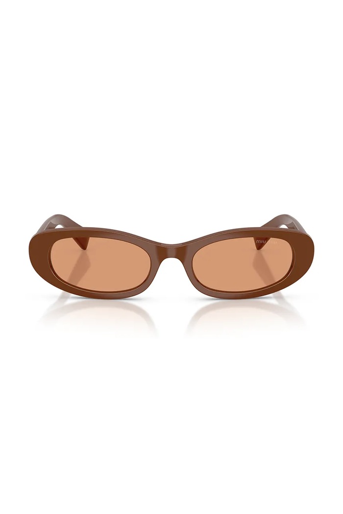 Miu Miu Okulary przeciwsłoneczne damskie 0MU.C02S brązowy AW26