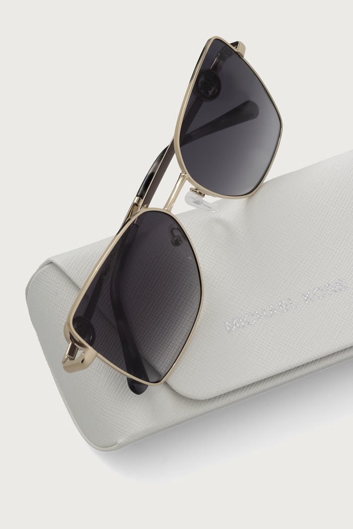 Akcesoria Michael Kors Okulary przeciwsłoneczne damskie PATRA 0MK1186 złoty