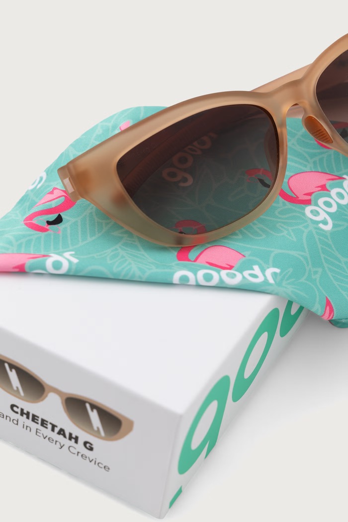 Akcesoria goodr Okulary przeciwsłoneczne damskie Cheetah GO.606946 beżowy