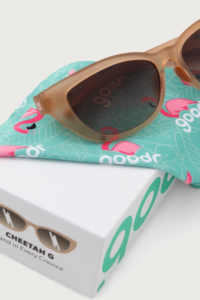 Akcesoria goodr Okulary przeciwsłoneczne damskie Cheetah GO.606946 beżowy