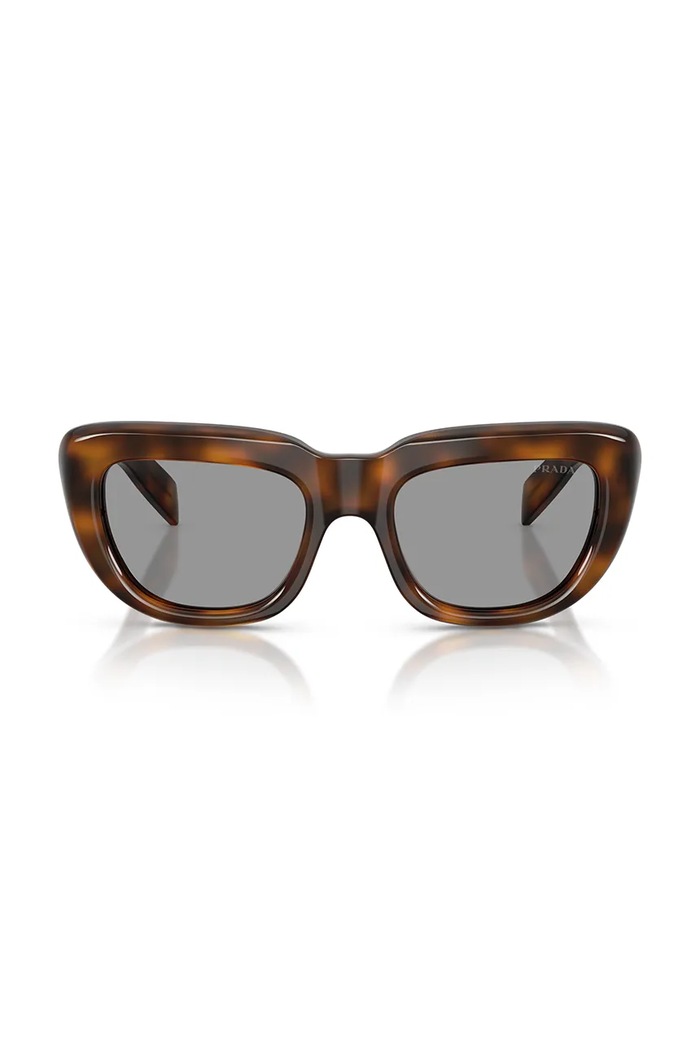 Prada Okulary przeciwsłoneczne kocie oczy damskie 0PR.D07S brązowy AW26