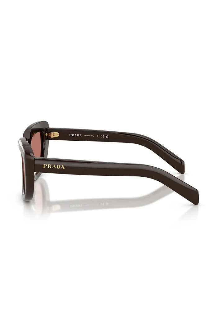 Akcesoria Prada Okulary przeciwsłoneczne kocie oczy damskie 0PR.D07S brązowy
