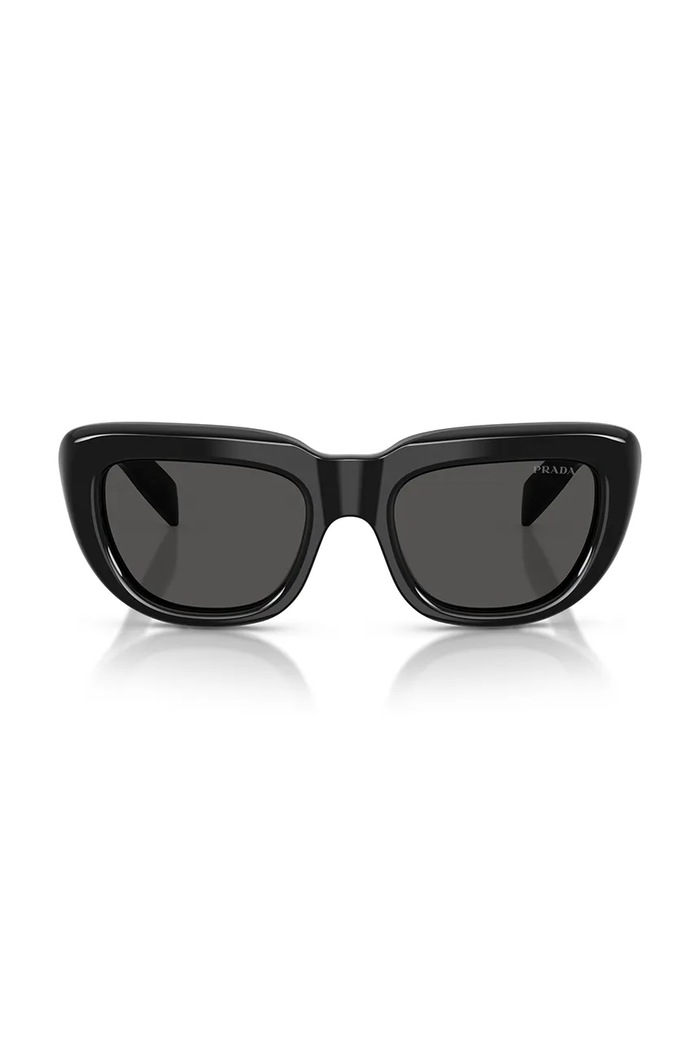 Prada Okulary przeciwsłoneczne kocie oczy damskie 0PR.D07S czarny AW26