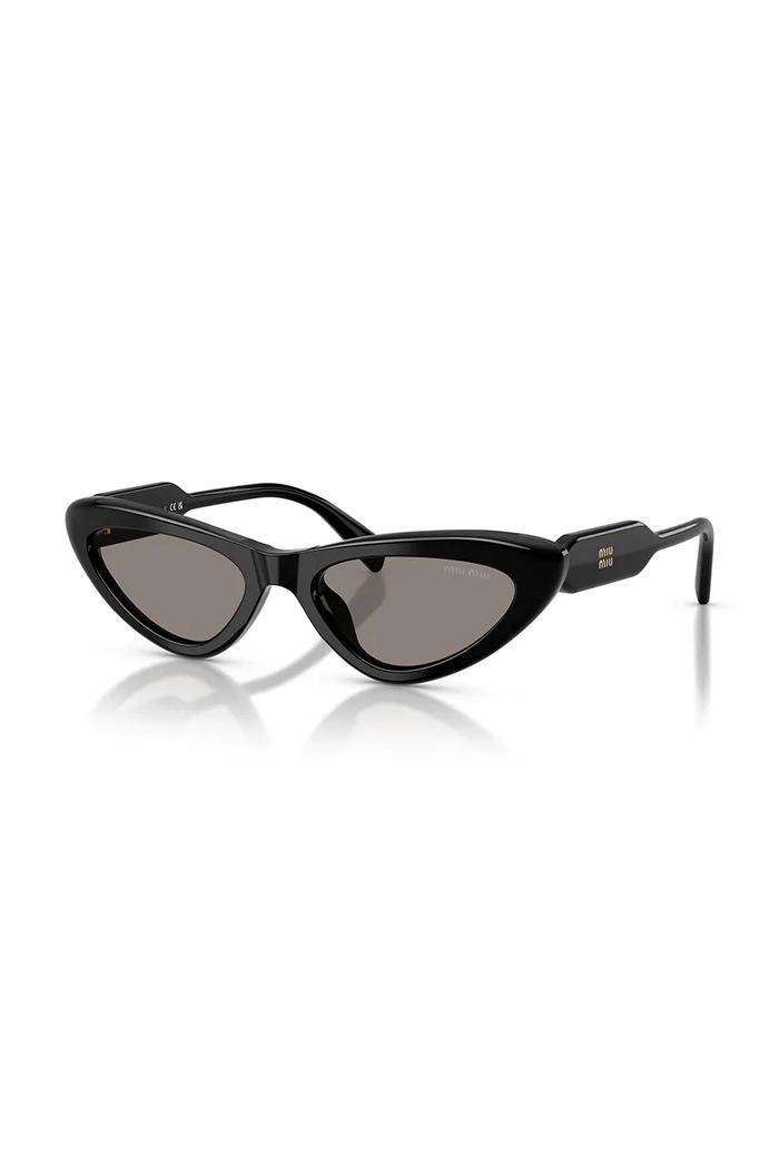 Miu Miu Okulary przeciwsłoneczne kocie oczy damskie czarny 0MU.B11SU