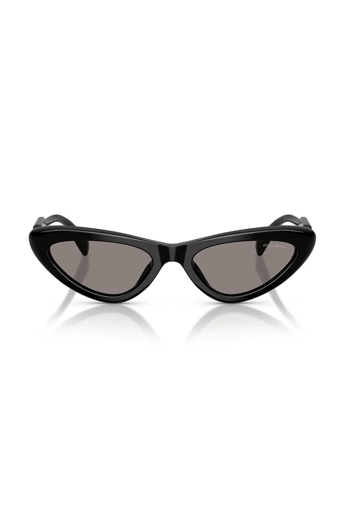 Miu Miu Okulary przeciwsłoneczne kocie oczy damskie 0MU.B11SU czarny AW26