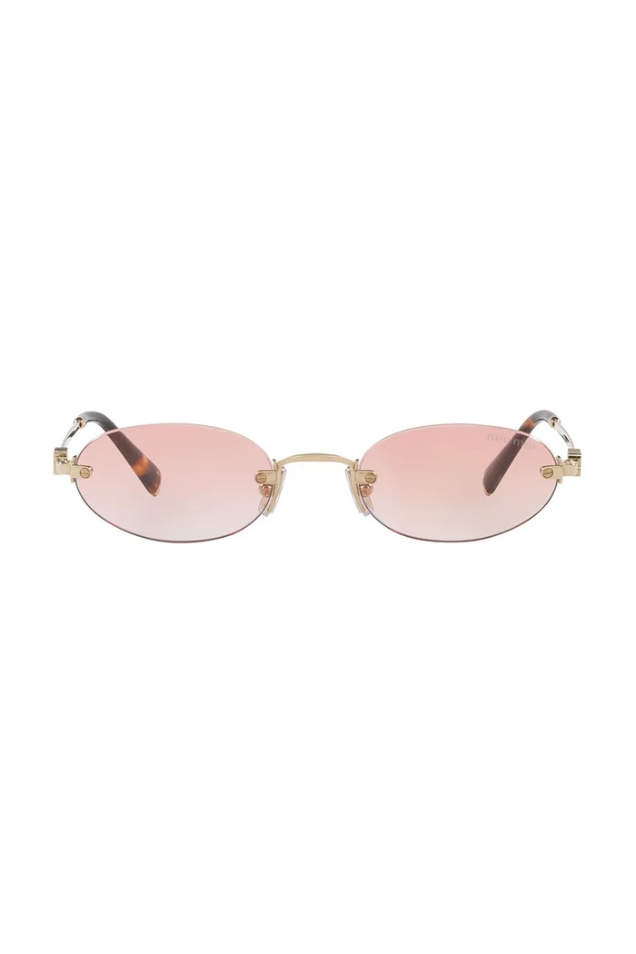 Miu Miu Okulary przeciwsłoneczne damskie 0MU.A54S złoty AW26