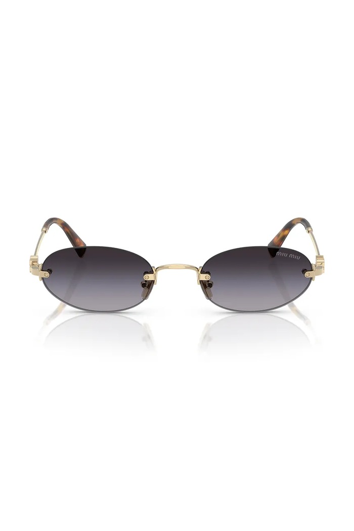 Miu Miu Okulary przeciwsłoneczne damskie 0MU.A54S złoty AW26