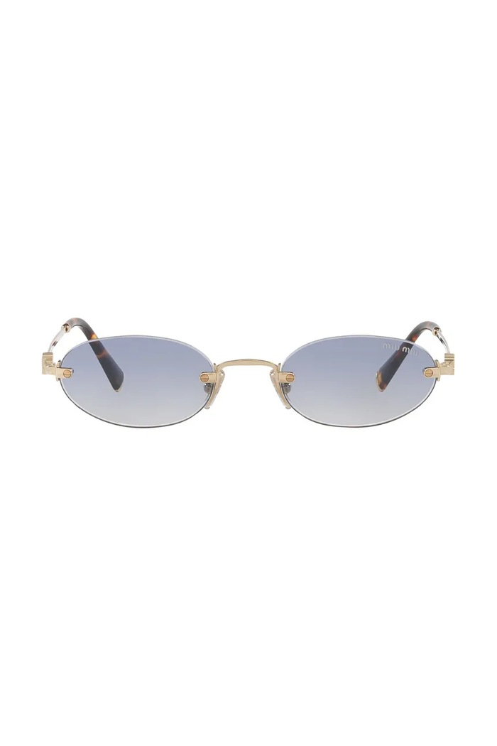 Miu Miu Okulary przeciwsłoneczne damskie 0MU.A54S złoty AW26