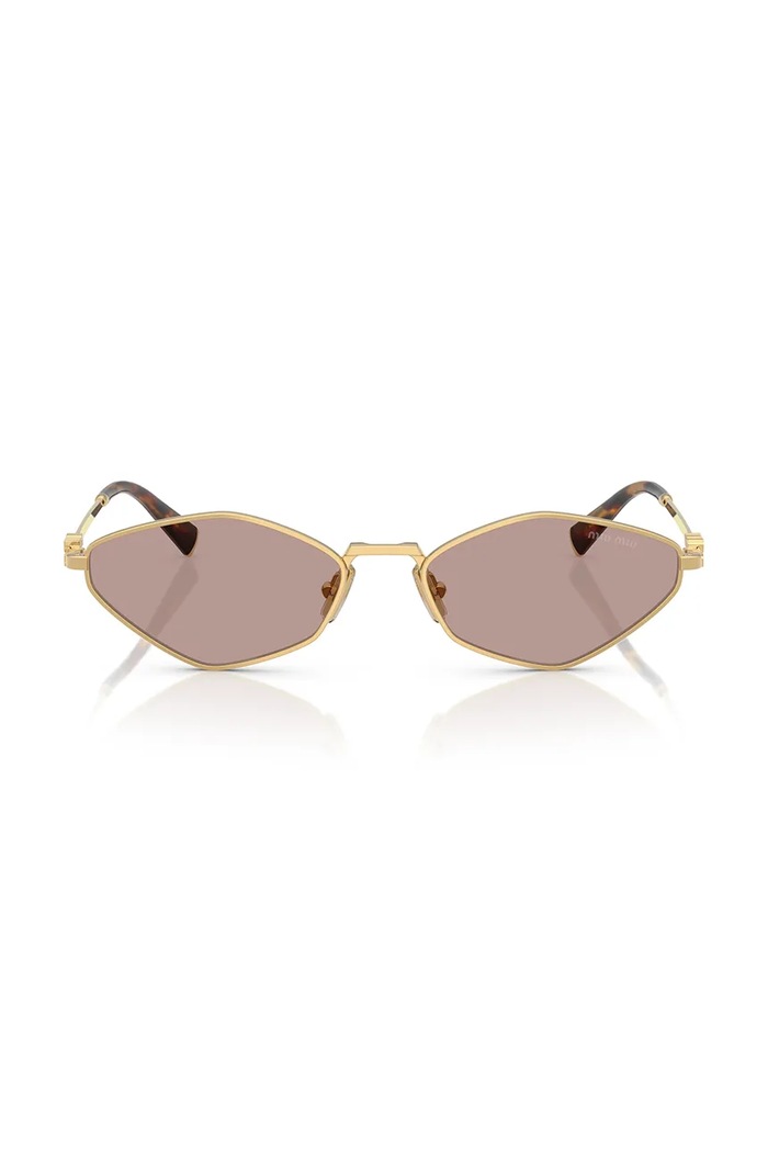 Miu Miu Okulary przeciwsłoneczne damskie 0MU.56ZS złoty AW26