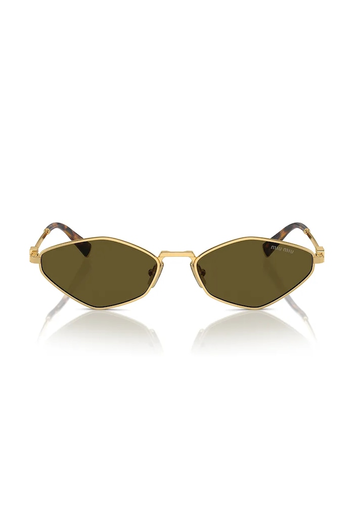 Miu Miu Okulary przeciwsłoneczne damskie 0MU.56ZS złoty AW26