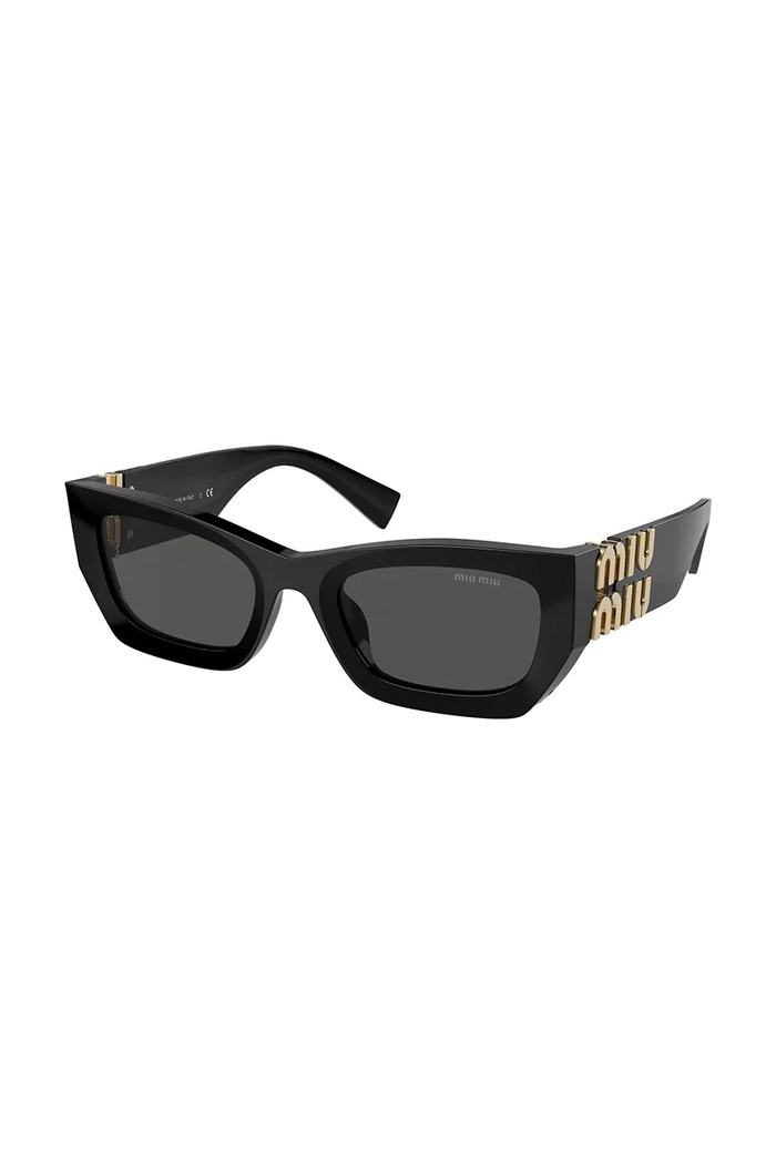 Miu Miu Okulary przeciwsłoneczne kocie oczy damskie czarny 0MU.09WS