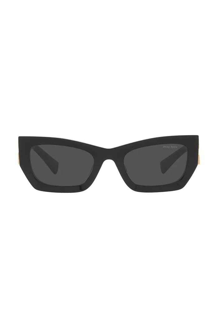 Miu Miu Okulary przeciwsłoneczne kocie oczy damskie 0MU.09WS czarny AW26