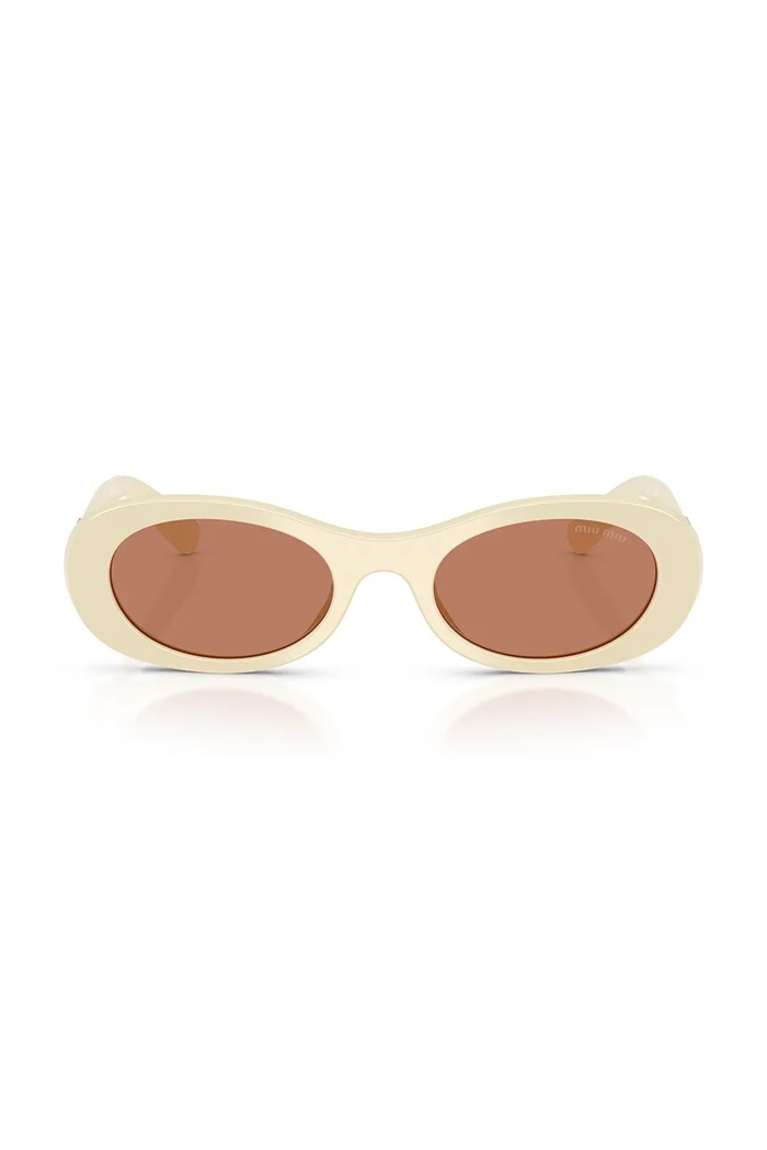 Miu Miu Okulary przeciwsłoneczne damskie 0MU.06ZS beżowy AW26