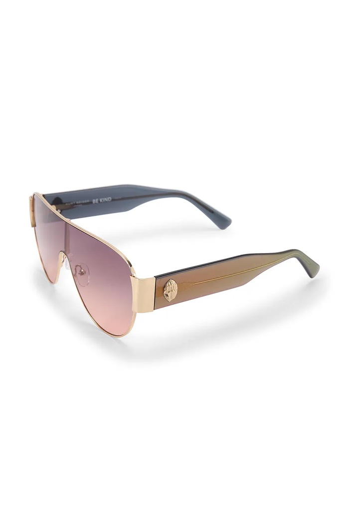 Akcesoria Kurt Geiger London Okulary przeciwsłoneczne damskie SHOREDITCH 5902475679 zielony