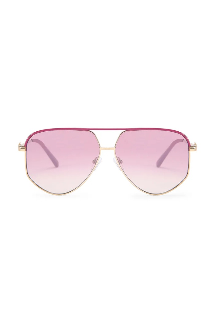 Kurt Geiger London Okulary przeciwsłoneczne pilotki damskie SHOREDITCH różowy 5895298999
