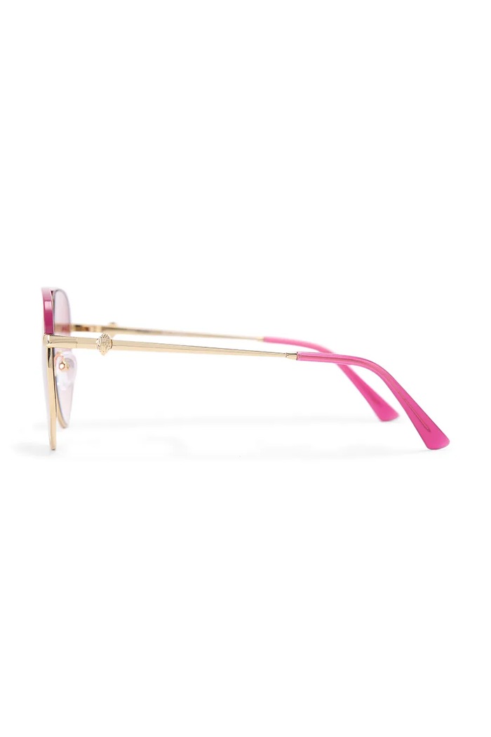 Kurt Geiger London Okulary przeciwsłoneczne pilotki damskie SHOREDITCH 5895298999 różowy AW26