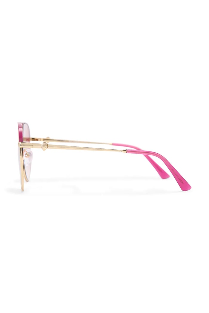 Kurt Geiger London Okulary przeciwsłoneczne pilotki damskie SHOREDITCH 5895298999 różowy AW26