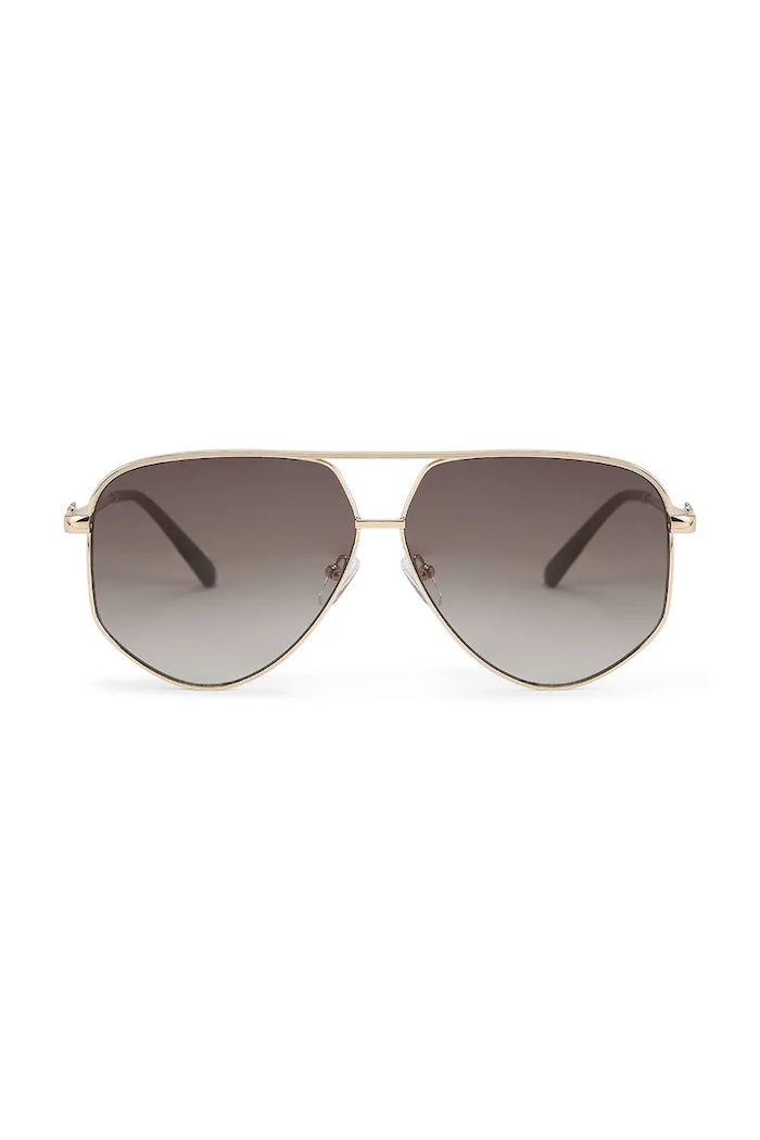 Kurt Geiger London Okulary przeciwsłoneczne pilotki damskie SHOREDITCH złoty 5895261999
