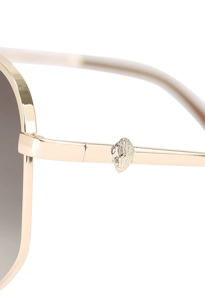 Okulary przeciwsłoneczne pilotki damskie SHOREDITCH Kurt Geiger London 5895261999 złoty